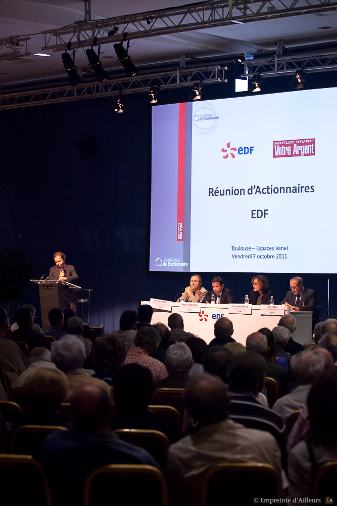 Congrès des actionnaires EDF à l'espace Vanel de Toulouse