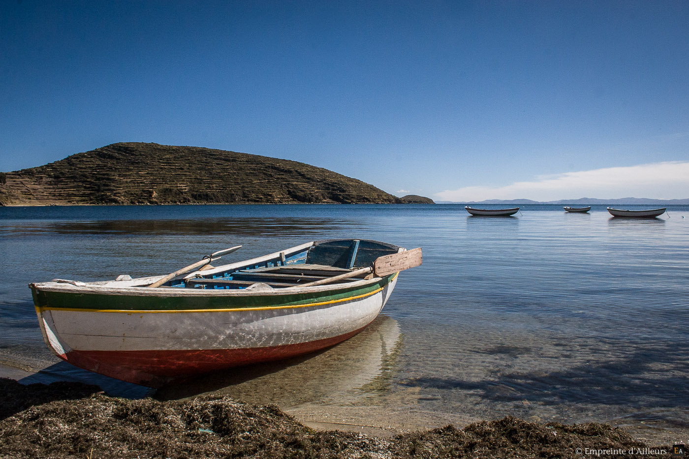 Barque sur le lac Titicaca
