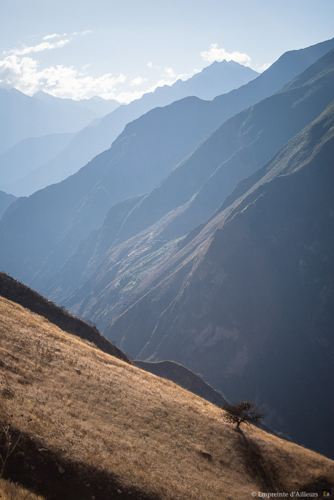 Lumière de fin de journée dans la vallée sacrée des Andes