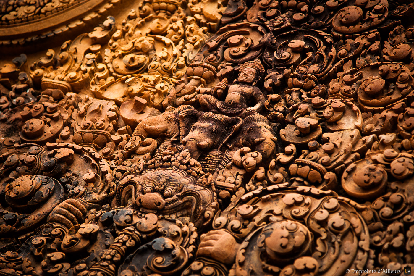 Bas relief Banteay Srei