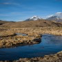 Cour d'eau aux pieds des volcans