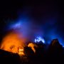 Flammes bleues du Kawah Ijen