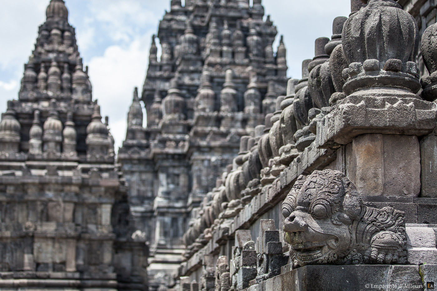 Bas relief du temple de Prambanan