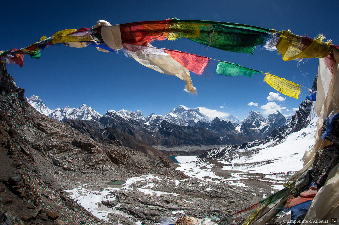 Col de Renjo La Pass, face à l’Everest