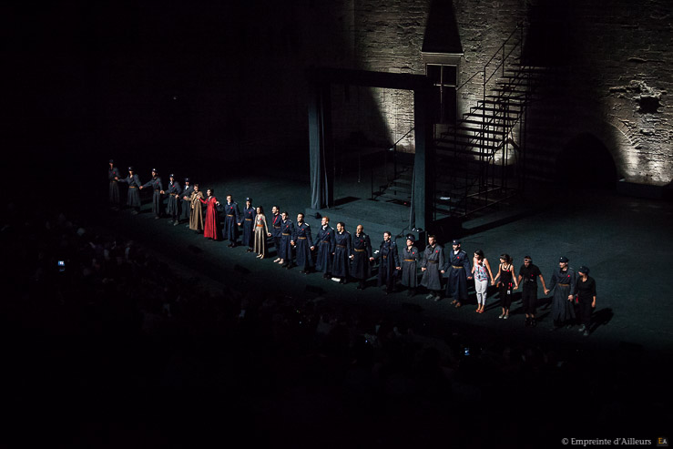 Prince de Hombourg représentation dans la cour d'honneur du Palais des Papes pour le Festival d'Avignon In