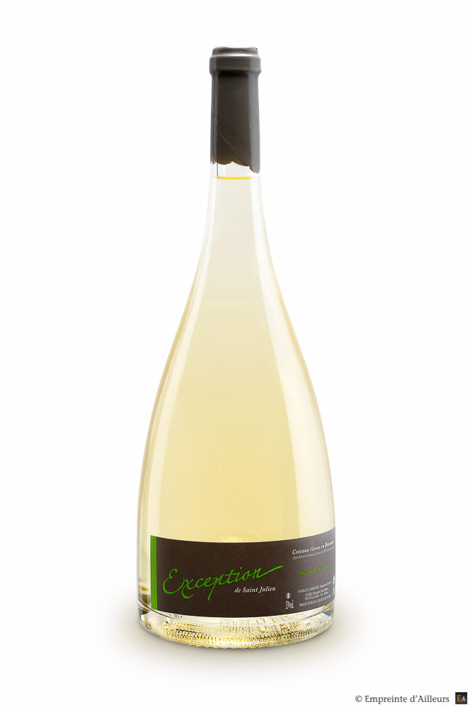 Bouteille de vin blanc