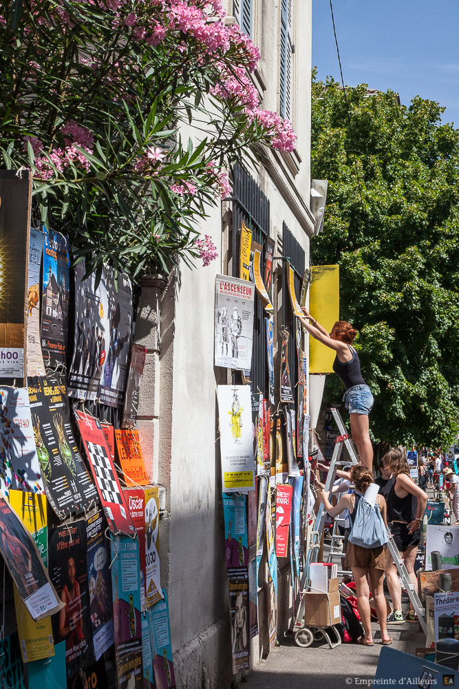 Affiches au Festival d'Avignon